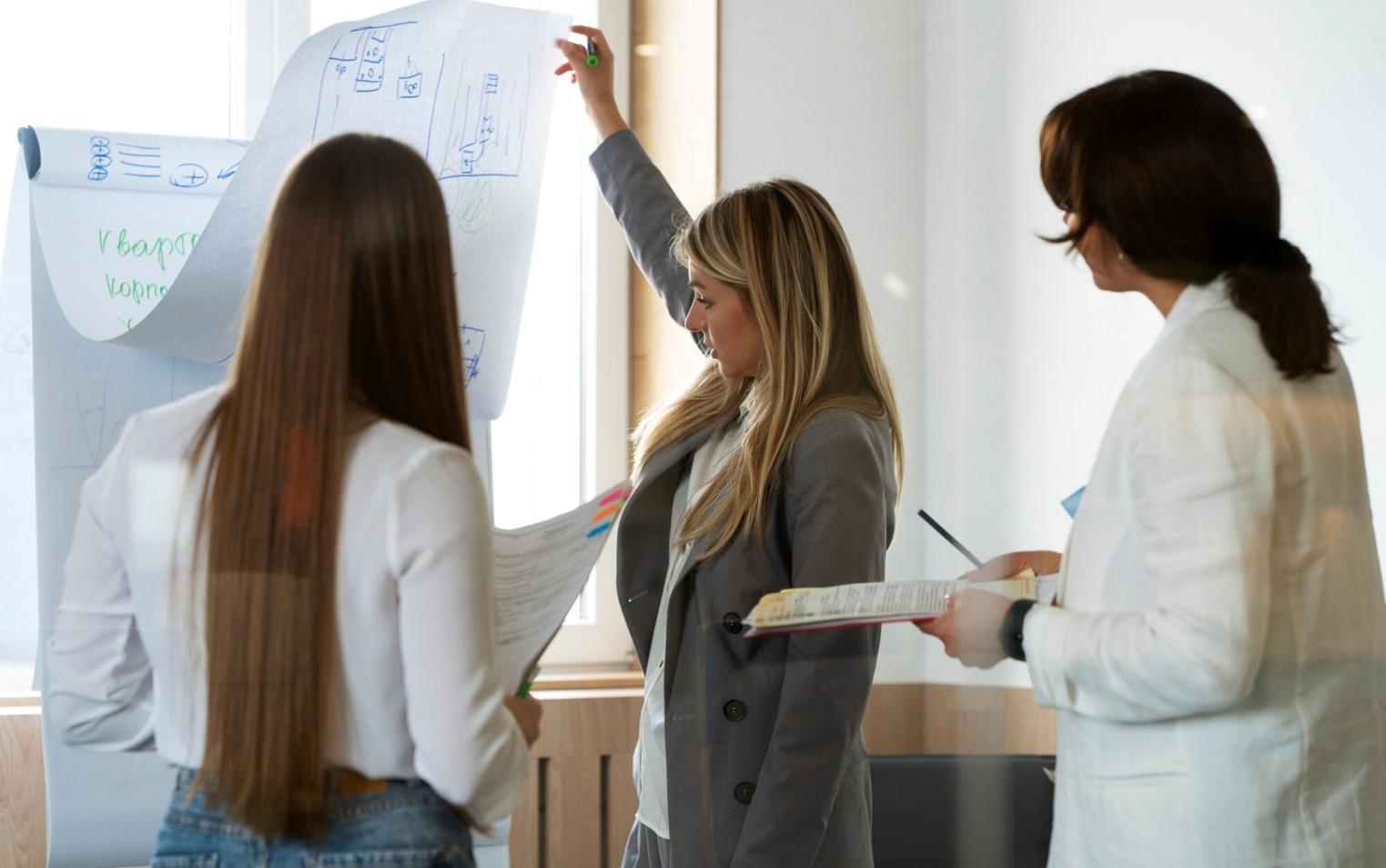 Séance de formation budgétaire en groupe